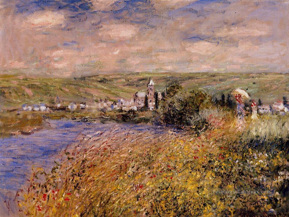 Vetheuil Vu de l’Ile Saint Martin Claude Monet Peintures à l'huile